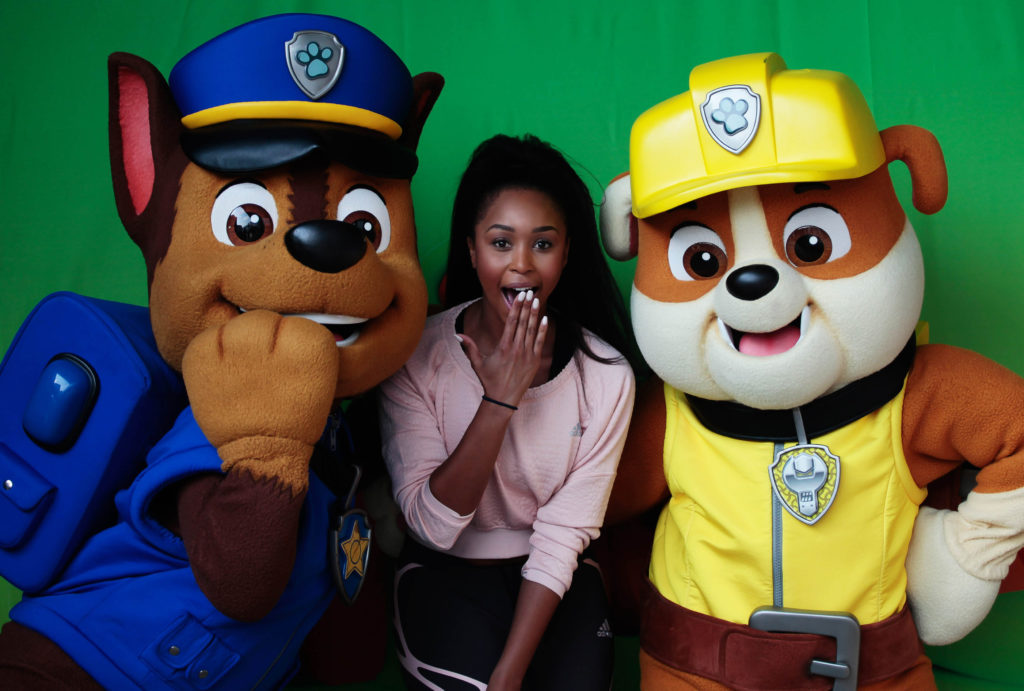 Minnie Dlamini and Paw Paw Patrol | Image credit Nickelodeon